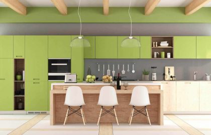 עיצוב מטבח בצבע ירוק, האם כדאי?